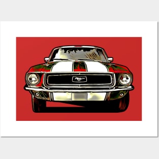 Classic Ford Mustang Posters and Art